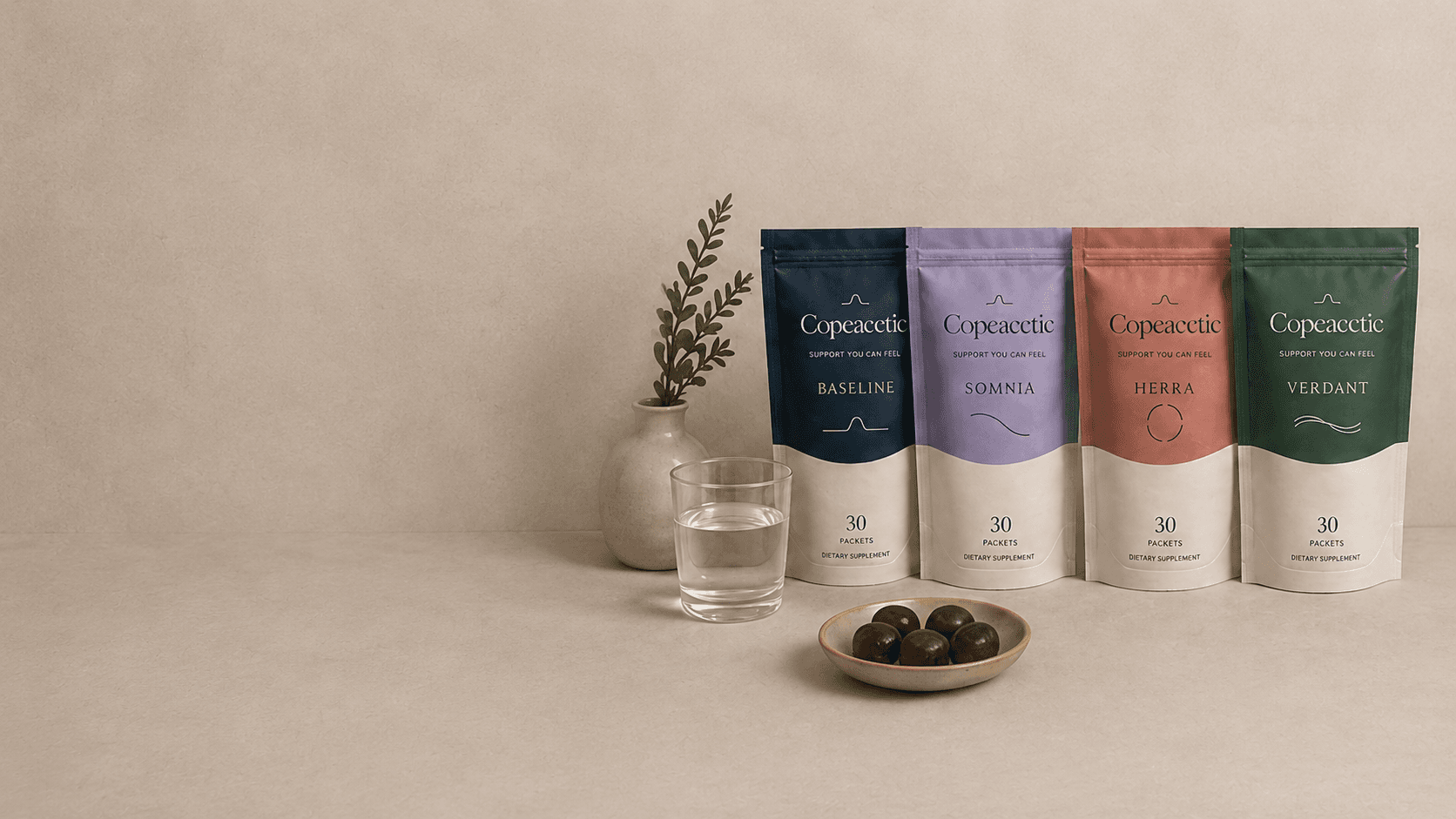 The Copeacetic pouch lineup